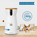 Caméra Connectée pour Chien 360° avec Lance-Friandises et Vision HD