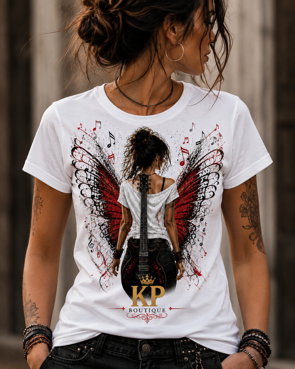 Tee-shirt Rock Butterfly Femme – Édition KP Boutique