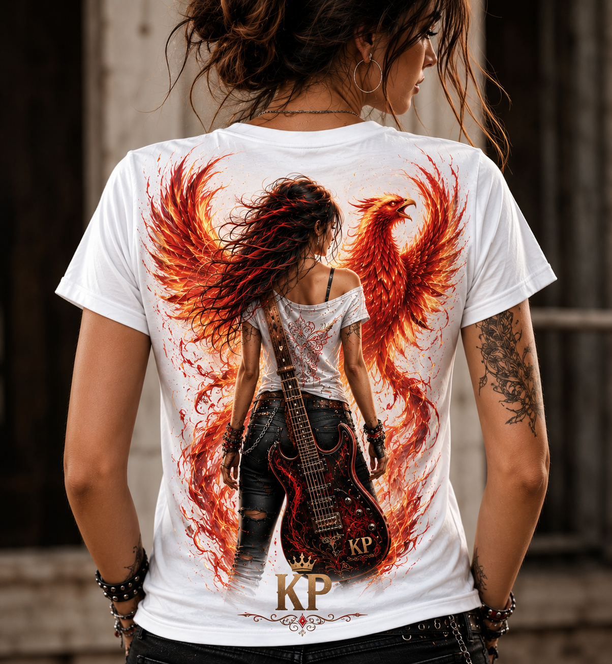 Tee-shirt Phénix Rock Féminin – Édition KP Boutique