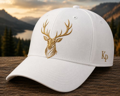Casquette Cerf Majestueux KP – Noir & Or