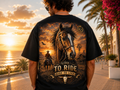 Tee-shirt Western Cheval Noir – Collection KP