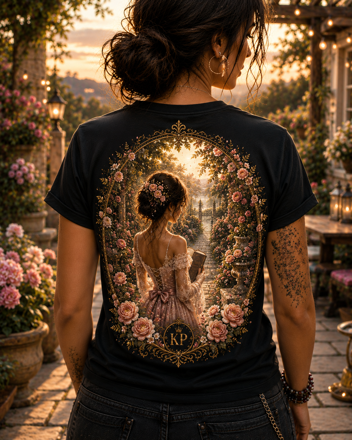 Tee-shirt Romance au Jardin Femme – Édition KP Boutique