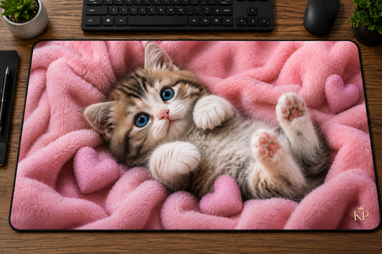 Tapis de bureau Chaton Douceur