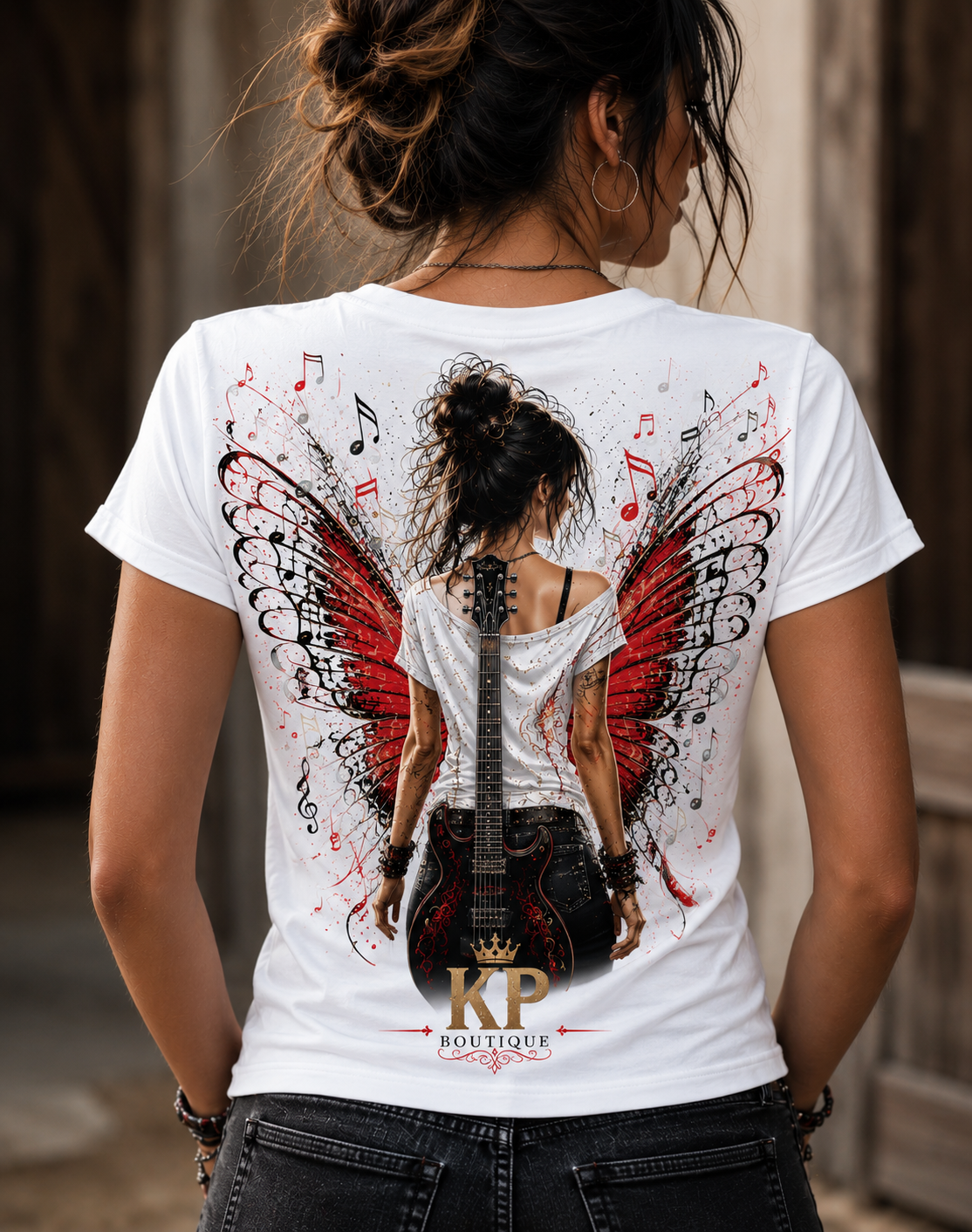 Tee-shirt Rock Butterfly Femme – Édition KP Boutique