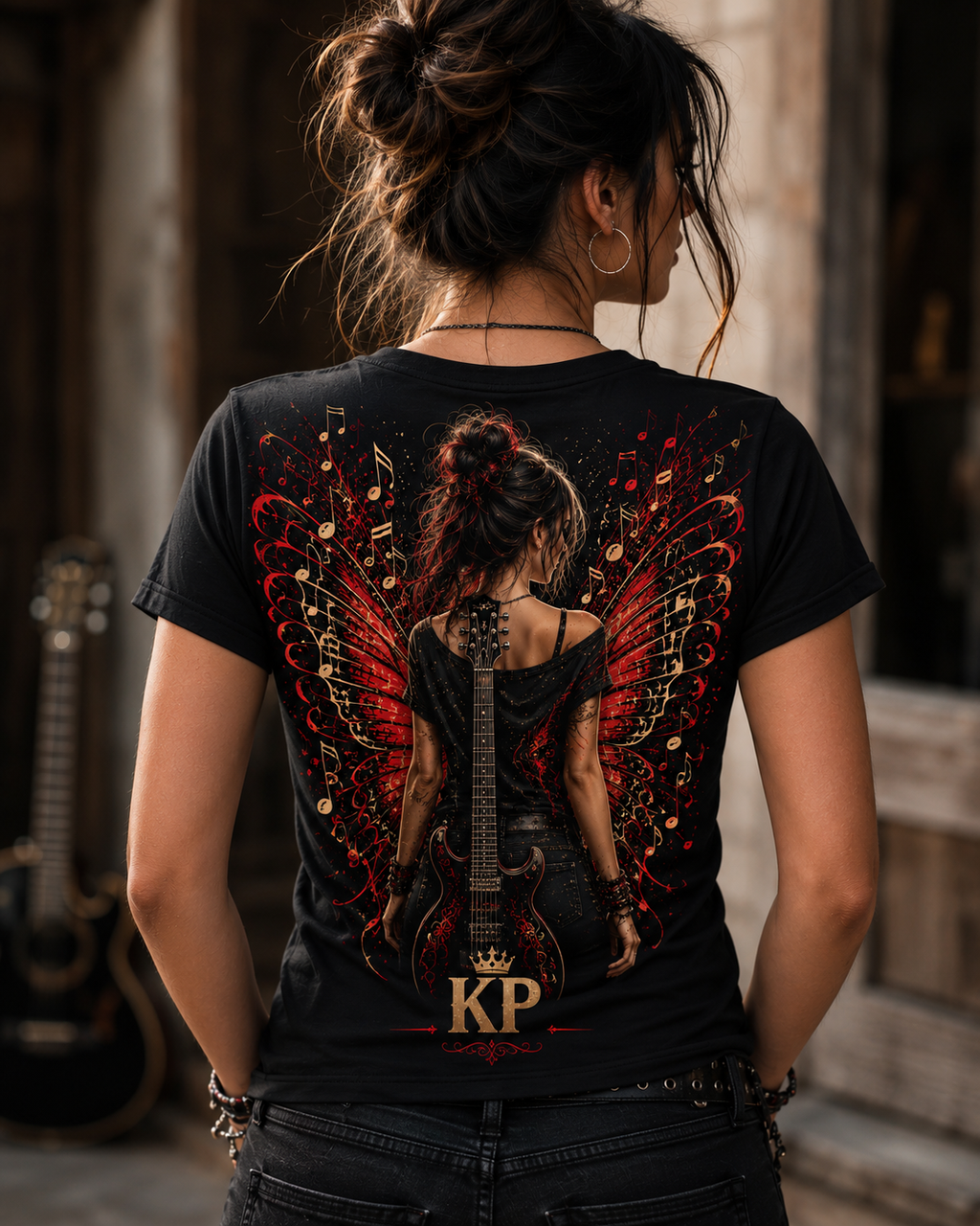Tee-shirt Rock Butterfly Femme – Édition KP Boutique